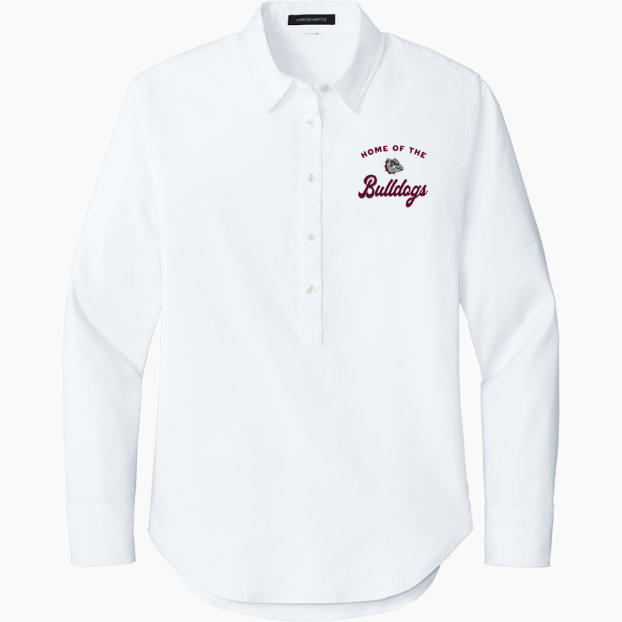 EDMOND MEMORIAL HIGH SCHOOL BULLDOGS <span class="pdp-name-mascot">EDMOND MEMORIAL BULLDOGS</span> Mercer+Mettle Women's Long Sleeve Modern Oxford Shirt