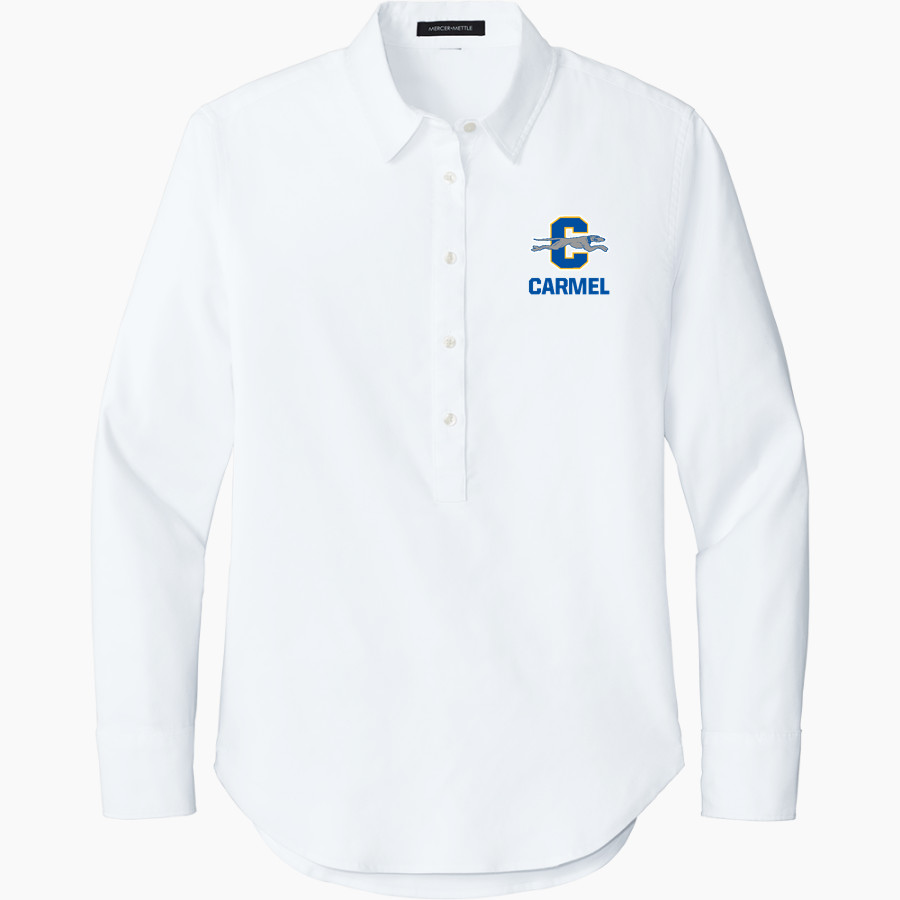 Carmel Greyhounds Greyhounds <span class="pdp-name-mascot">Carmel Greyhounds</span> Mercer+Mettle Women's Long Sleeve Modern Oxford Shirt