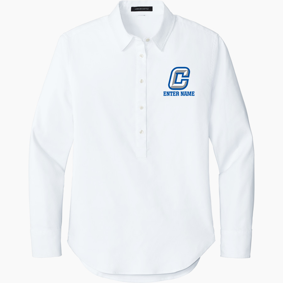 CONWAY HIGH SCHOOL-WEST CAMPUS WAMPUS CATS <span class="pdp-name-mascot">CONWAY WAMPUS CATS</span> Mercer+Mettle Women's Long Sleeve Modern Oxford Shirt