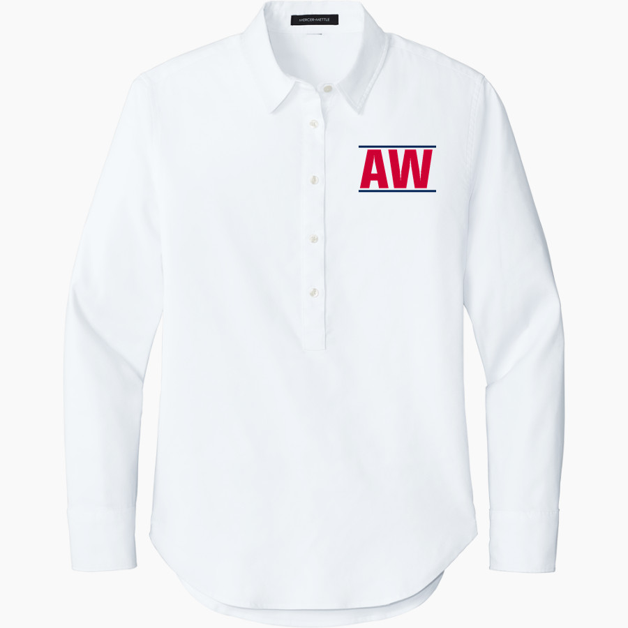 Ahern Whalen Aw <span class="pdp-name-mascot">Ahern Whalen Aw</span> Mercer+Mettle Women's Long Sleeve Modern Oxford Shirt
