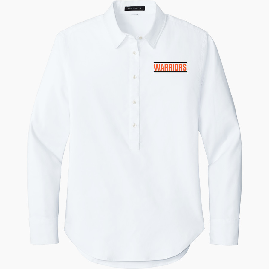 Mohonasen Warriors <span class="pdp-name-mascot">Mohonasen Warriors</span> Mercer+Mettle Women's Long Sleeve Modern Oxford Shirt