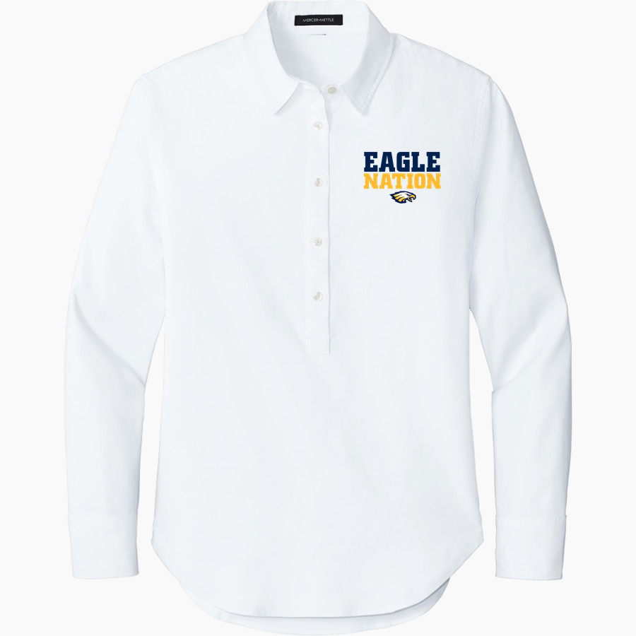 NORTHEAST HIGH SCHOOL EAGLES Mercer+Mettle Women's Long Sleeve Modern Oxford Shirt