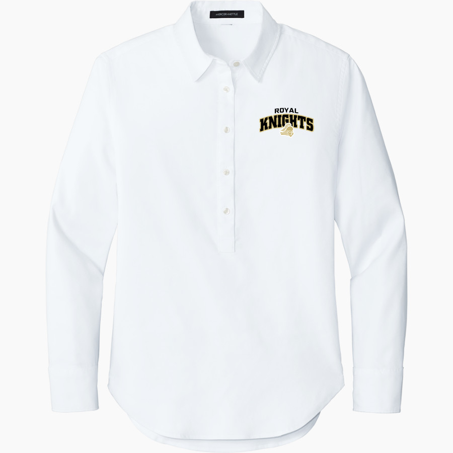 ROYAL HIGH SCHOOL KNIGHTS <span class="pdp-name-mascot">ROYAL KNIGHTS</span> Mercer+Mettle Women's Long Sleeve Modern Oxford Shirt