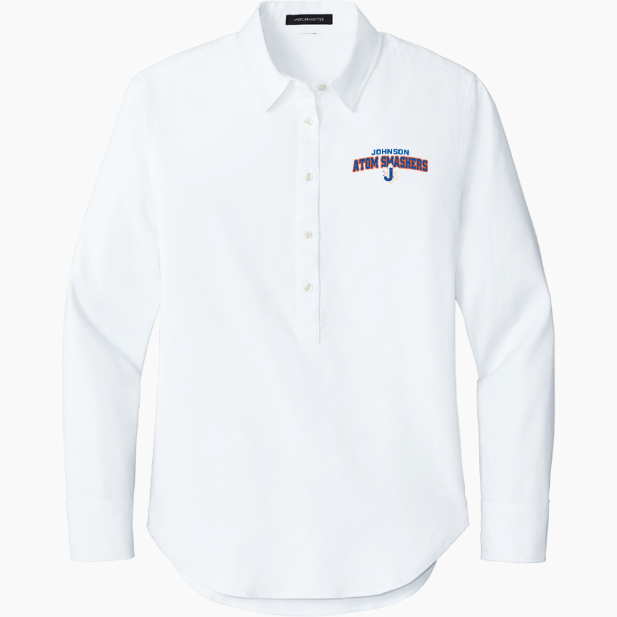 Johnson Atom Smashers <span class="pdp-name-mascot">Sol C. Johnson Atom Smashers</span> Mercer+Mettle Women's Long Sleeve Modern Oxford Shirt
