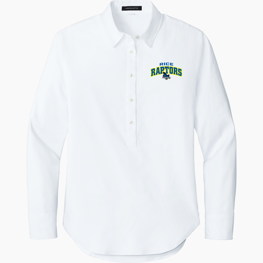Rice Raptors <span class="pdp-name-mascot">Rice Elementary School Raptors</span> Mercer+Mettle Women's Long Sleeve Modern Oxford Shirt