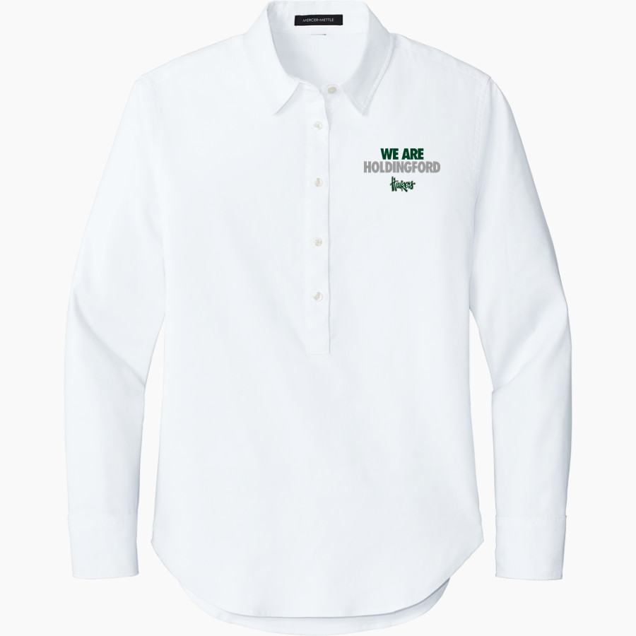 HOLDINGFORD HIGH SCHOOL HUSKERS <span class="pdp-name-mascot">HOLDINGFORD HUSKERS</span> Mercer+Mettle Women's Long Sleeve Modern Oxford Shirt