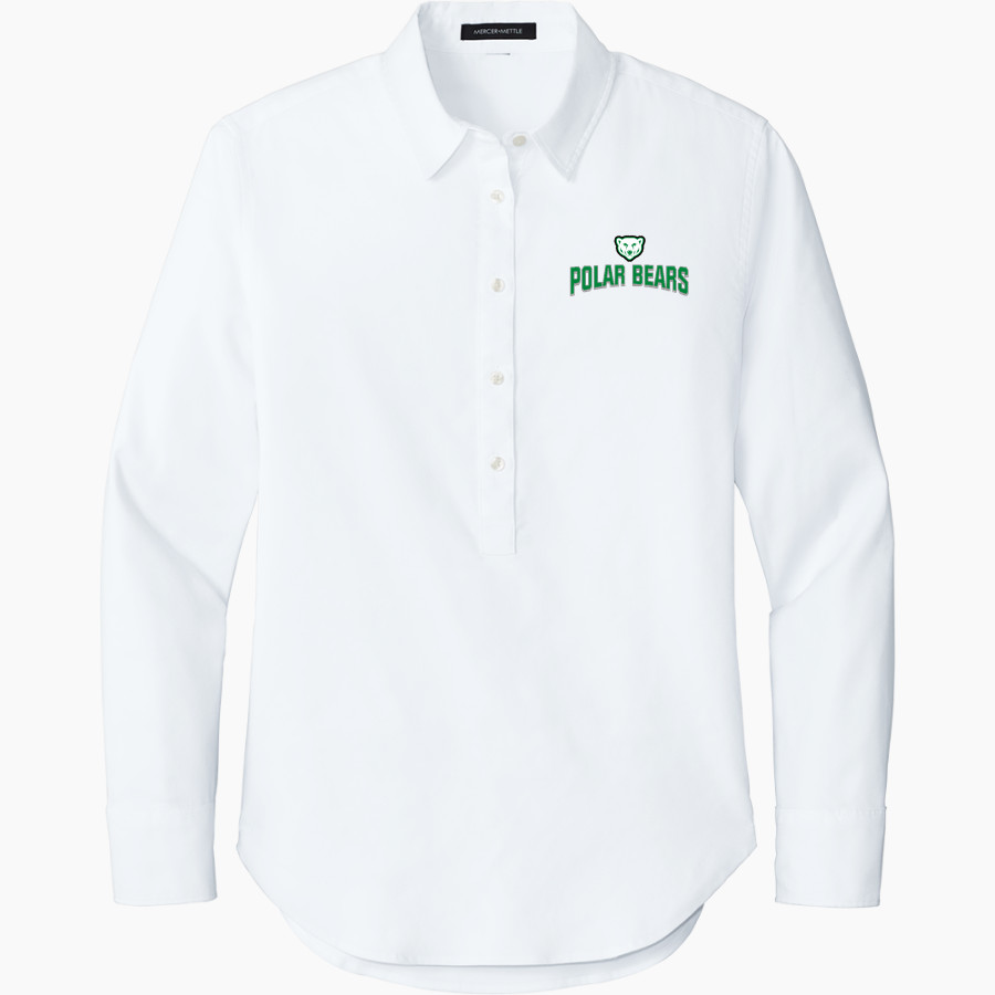 MARGARETTA HIGH SCHOOL POLAR BEARS <span class="pdp-name-mascot">MARGARETTA POLAR BEARS</span> Mercer+Mettle Women's Long Sleeve Modern Oxford Shirt