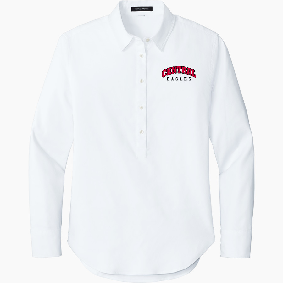 Central Eagles <span class="pdp-name-mascot">Central Eagles</span> Mercer+Mettle Women's Long Sleeve Modern Oxford Shirt