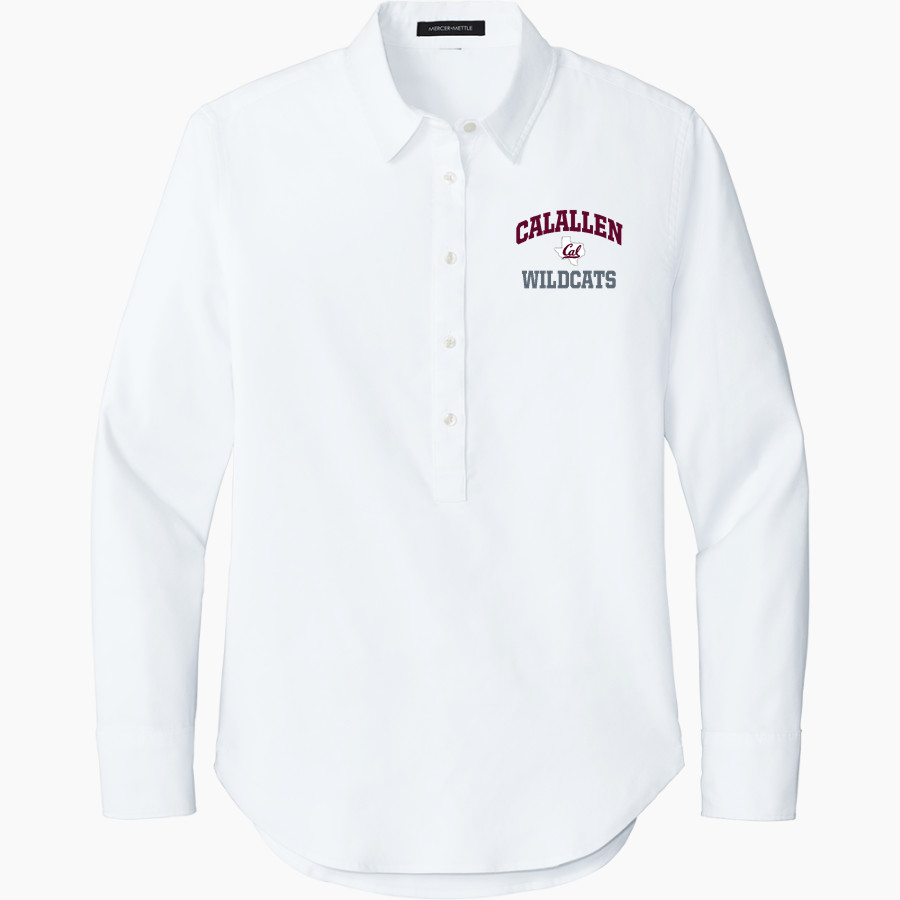 CALALLEN HIGH SCHOOL WILDCATS <span class="pdp-name-mascot">CALALLEN WILDCATS</span> Mercer+Mettle Women's Long Sleeve Modern Oxford Shirt
