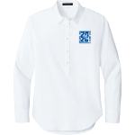PORT CHESTER HIGH SCHOOL RAMS <span class="pdp-name-mascot">PORT CHESTER RAMS</span> Mercer+Mettle Women's Long Sleeve Modern Oxford Shirt Front Thumbnail