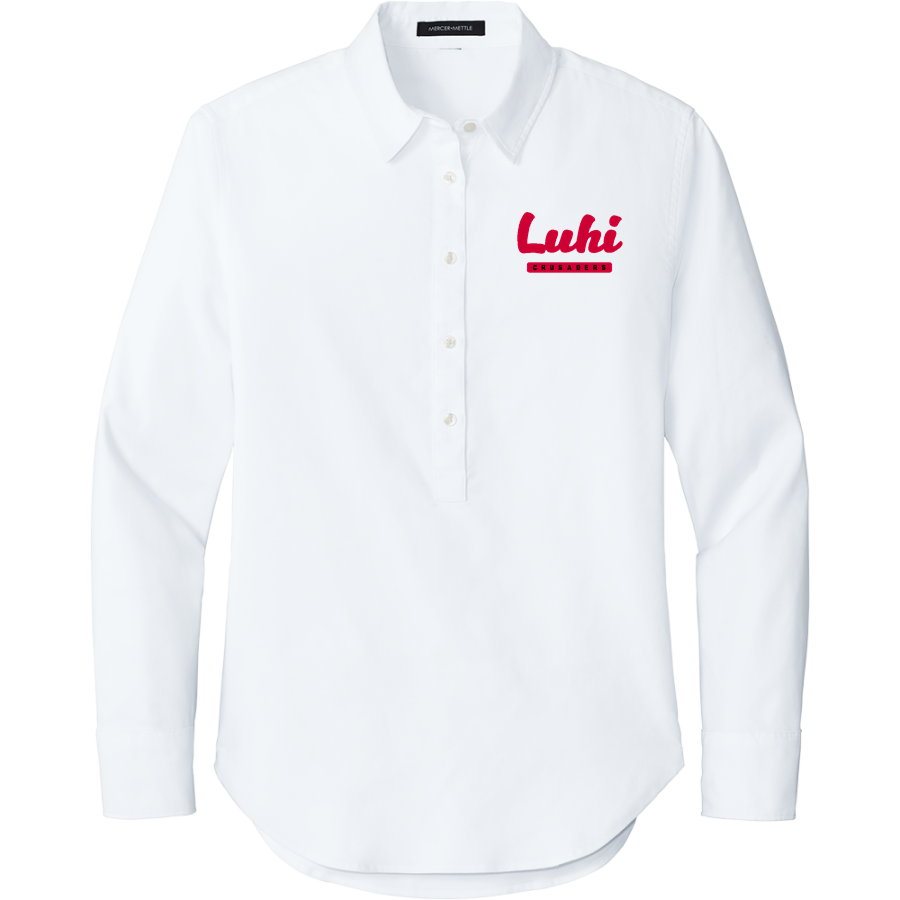 LuHi Crusaders <span class="pdp-name-mascot">LuHi Crusaders</span> Mercer+Mettle Women's Long Sleeve Modern Oxford Shirt