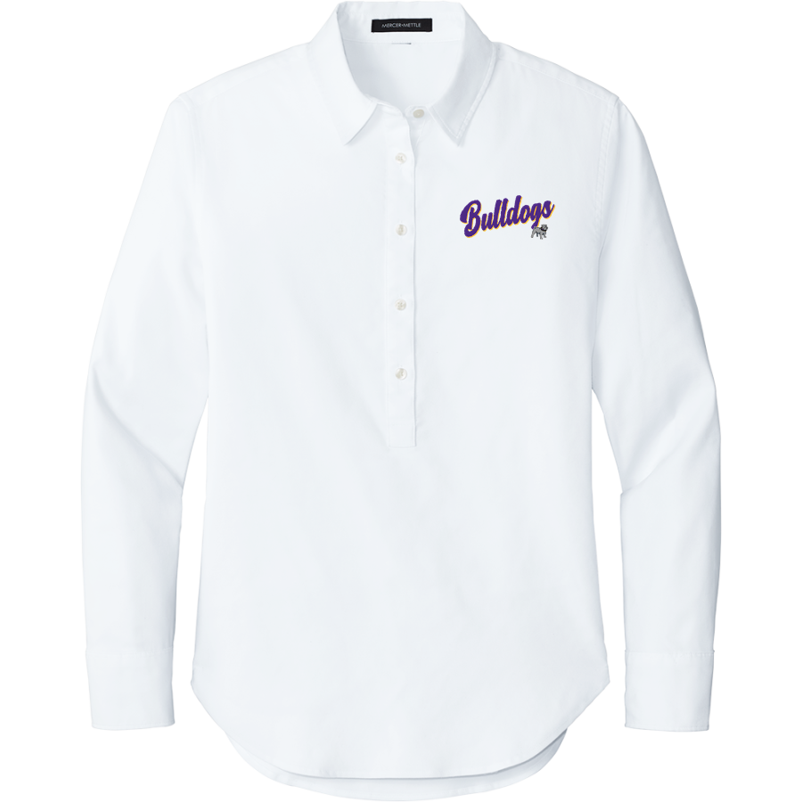 Smyrna Bulldogs <span class="pdp-name-mascot">Smyrna Bulldogs</span> Mercer+Mettle Women's Long Sleeve Modern Oxford Shirt