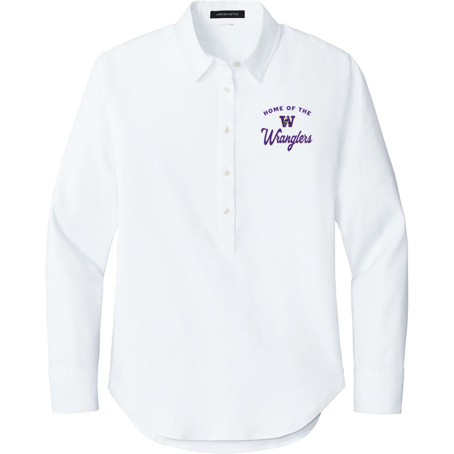 Wickenburg Wranglers <span class="pdp-name-mascot">Wickenburg Eagles</span> Mercer+Mettle Women's Long Sleeve Modern Oxford Shirt