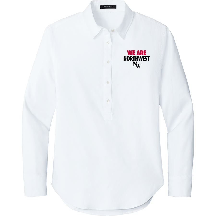 Northwest Mounties <span class="pdp-name-mascot">Northwest Mounties</span> Mercer+Mettle Women's Long Sleeve Modern Oxford Shirt