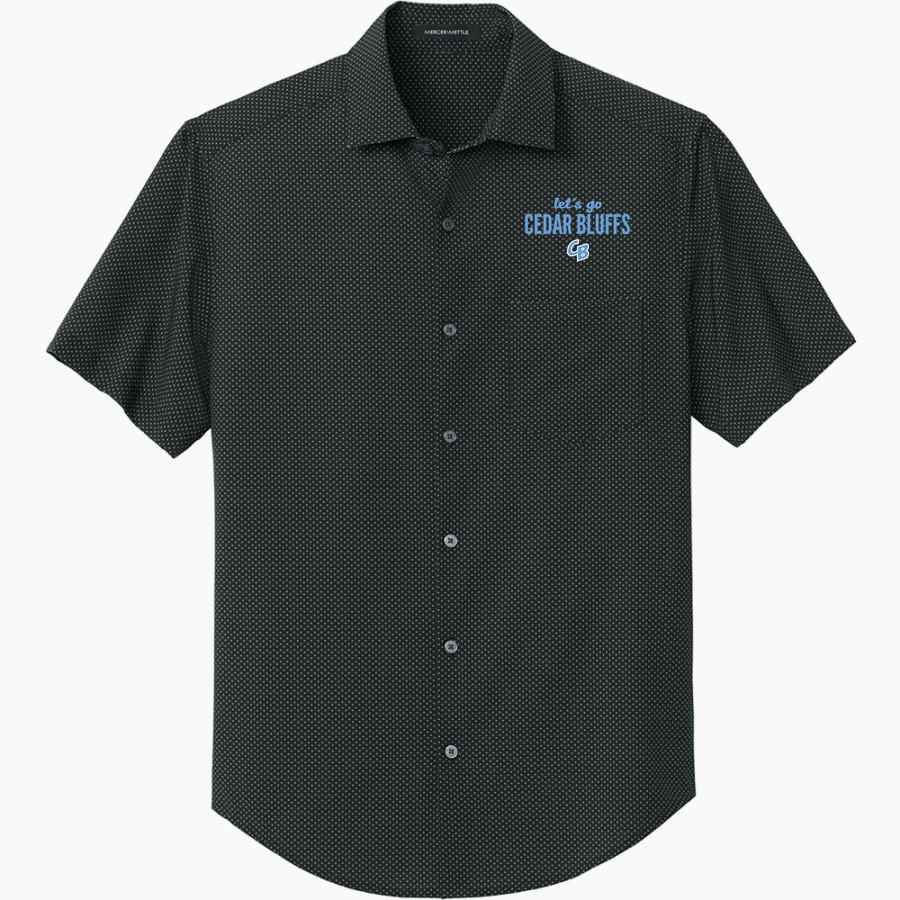 Cedar Bluffs Wildcats <span class="pdp-name-mascot">Cedar Bluffs Wildcats</span> Mercer+Mettle Men's Short Sleeve UV Capital Tech Shirt