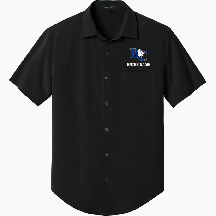Barton College Official Store of the Bulldogs <span class="pdp-name-mascot">Barton Bulldogs</span> Mercer+Mettle Men's Short Sleeve UV Capital Tech Shirt