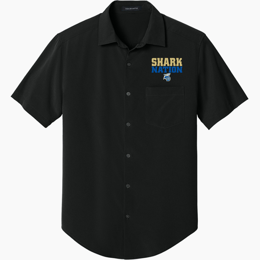 Divine Savior Academy Sharks <span class="pdp-name-mascot">Divine Savior Sharks</span> Mercer+Mettle Men's Short Sleeve UV Capital Tech Shirt