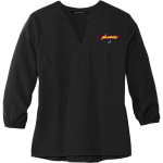 Achievement First University Prep Phoenix <span class="pdp-name-mascot">Achievement First University Prep High School Phoenix</span> Mercer+Mettle Women's Stretch Crepe 3/4-Sleeve Blouse Front Thumbnail