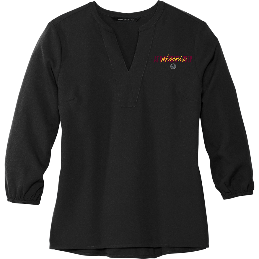 Achievement First University Prep Phoenix <span class="pdp-name-mascot">Achievement First University Prep High School Phoenix</span> Mercer+Mettle Women's Stretch Crepe 3/4-Sleeve Blouse