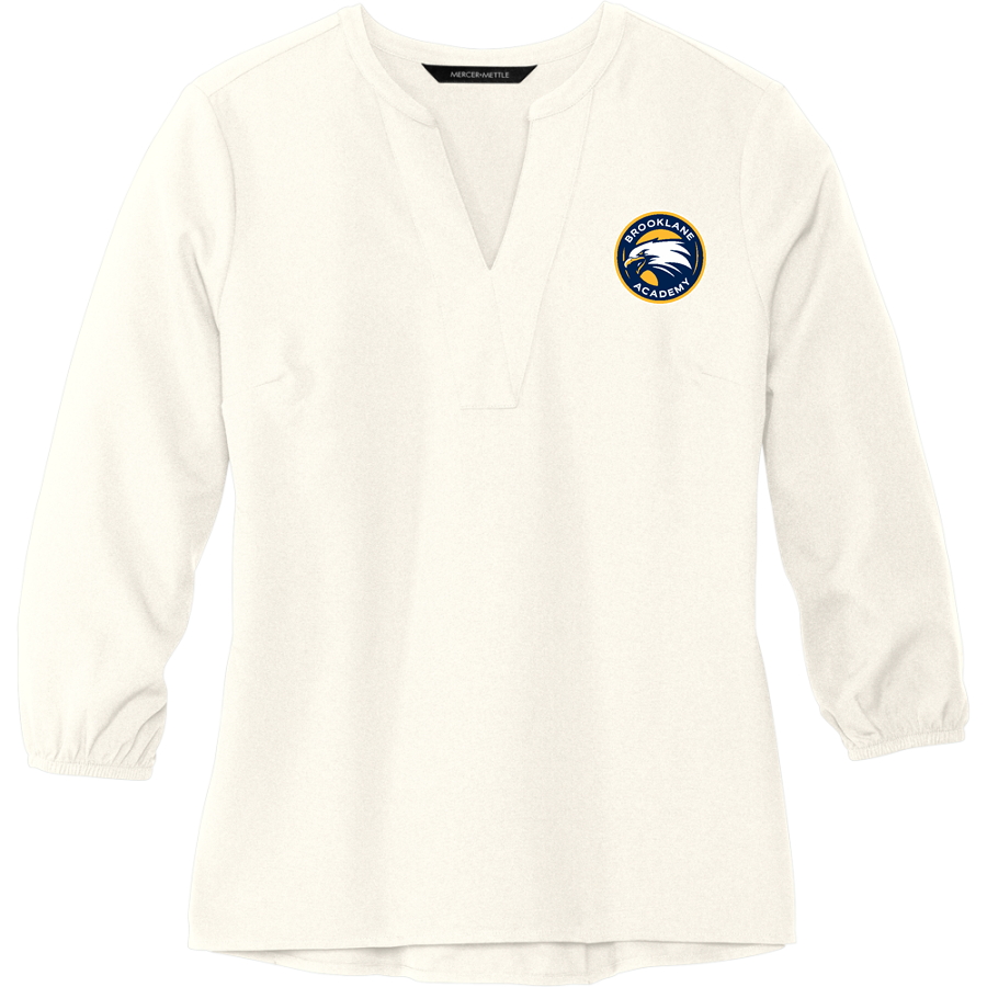 Brooklane Baptist Eagles <span class="pdp-name-mascot">Brooklane Baptist Eagles</span> Mercer+Mettle Women's Stretch Crepe 3/4-Sleeve Blouse