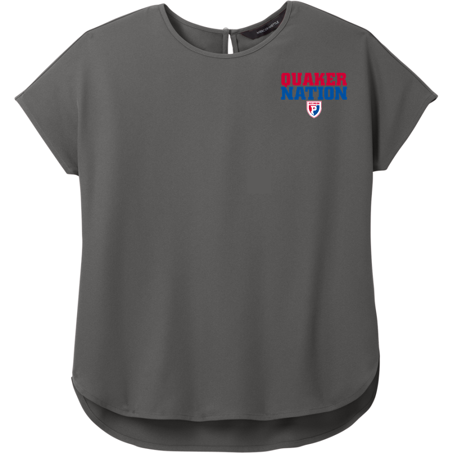 Plainfield Quakers <span class="pdp-name-mascot">Plainfield Quakers</span> Mercer+Mettle Women's Stretch Crepe Crew