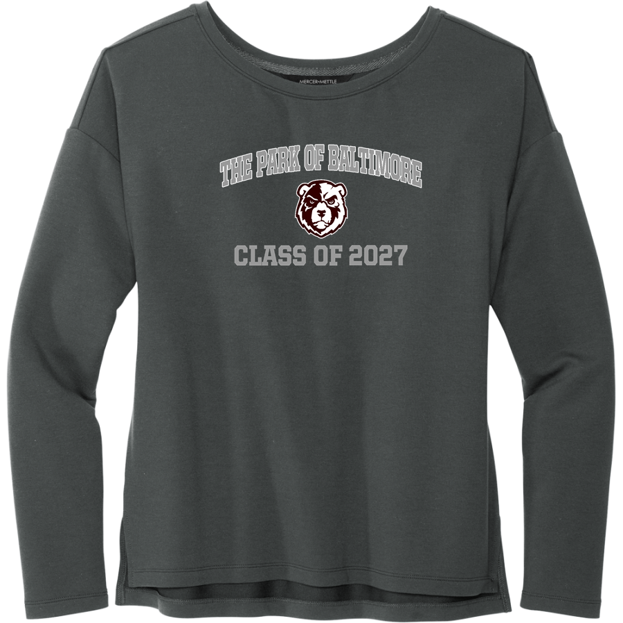 THE PARK SCHOOL OF BALTIMORE BRUINS <span class="pdp-name-mascot">THE PARK OF BALTIMORE BRUINS</span> Mercer+Mettle Women's Stretch Drop Shoulder Pullover
