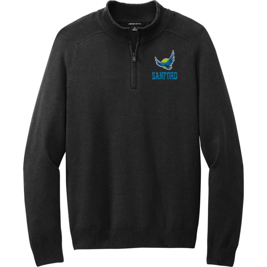 Sanford Hawks <span class="pdp-name-mascot">Sanford Middle School Hawks</span> Mercer+Mettle Men's 1/4-Zip Sweater