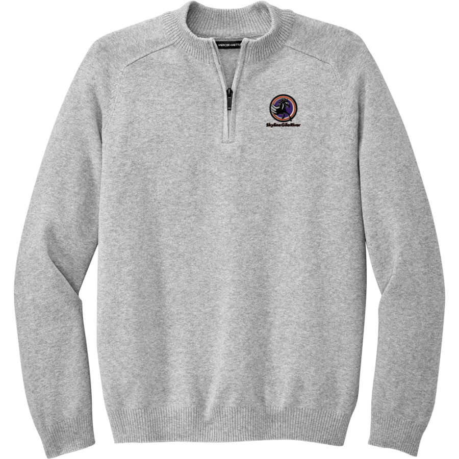 Skyline Gila River Mustangs <span class="pdp-name-mascot">Skyline Mustangs</span> Mercer+Mettle Men's 1/4-Zip Sweater