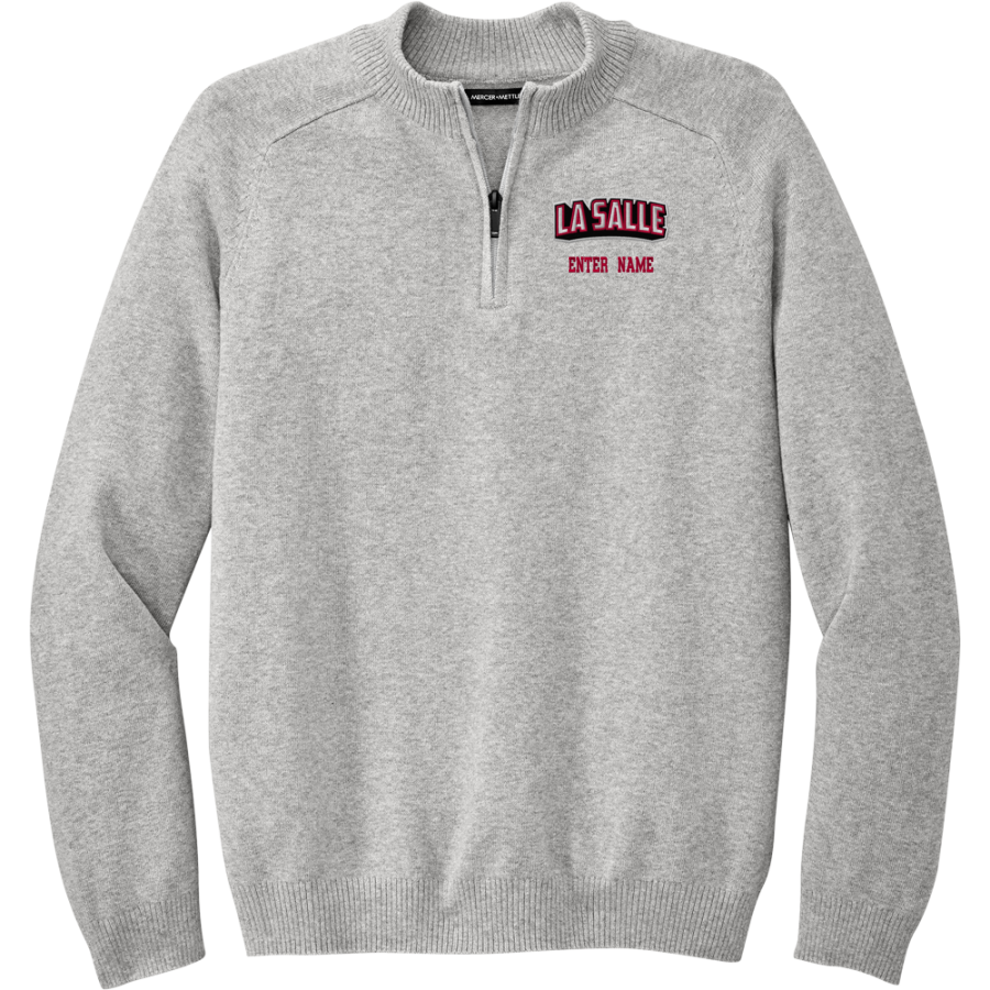 LA SALLE ACADEMY CARDINALS official sideline store <span class="pdp-name-mascot">La Salle Academy CARDINALS</span> Mercer+Mettle Men's 1/4-Zip Sweater