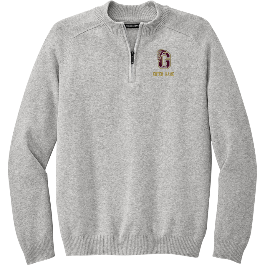 WM E GRADY VOC TECH SCHOOL FALCONS <span class="pdp-name-mascot">GRADY HIGH SCHOOL FALCONS</span> Mercer+Mettle Men's 1/4-Zip Sweater