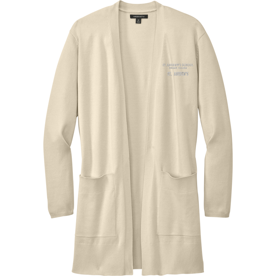 ST. ANDREW'S SCHOOL SAINTS <span class="pdp-name-mascot">ST. ANDREW'S SAINTS</span> Mercer+Mettle Women's Open-Front Cardigan Sweater