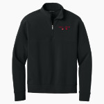 PURCELL MARIAN CAVALIERS official sideline store Mercer+Mettle Men's Linear Texture 1/4-Zip Front Thumbnail
