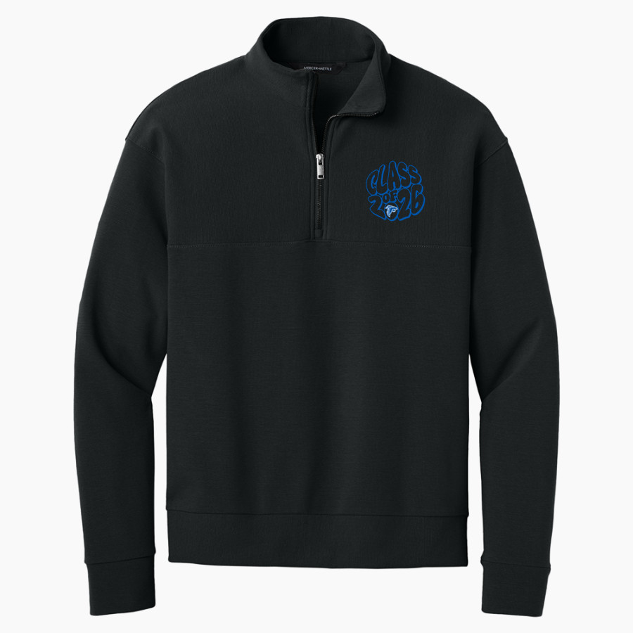 ATWATER HIGH SCHOOL FALCONS Mercer+Mettle Men's Linear Texture 1/4-Zip