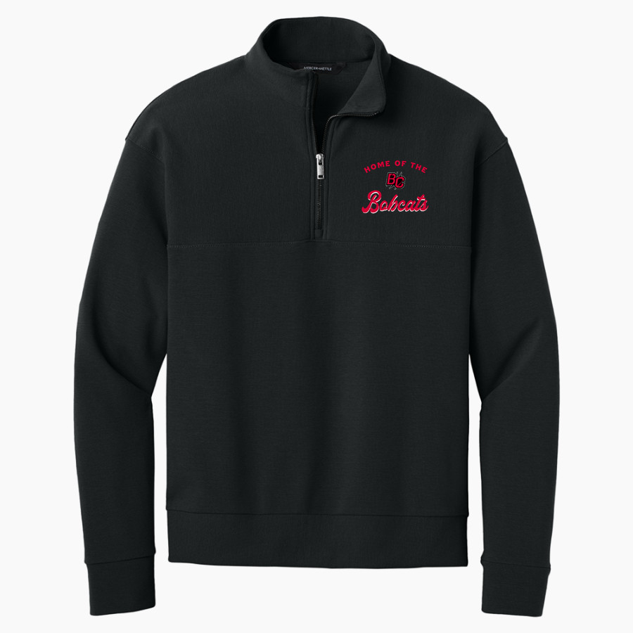 BAY CITY CHRISTIAN HIGH SCHOOL BOBCATS <span class="pdp-name-mascot">BAY CITY Christian BOBCATS</span> Mercer+Mettle Men's Linear Texture 1/4-Zip