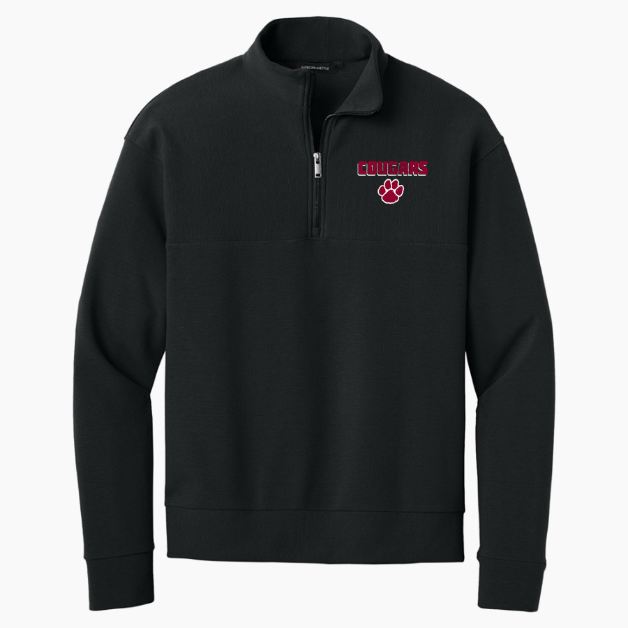 ASHEVILLE HIGH SCHOOL COUGARS <span class="pdp-name-mascot">ASHEVILLE COUGARS</span> Mercer+Mettle Men's Linear Texture 1/4-Zip