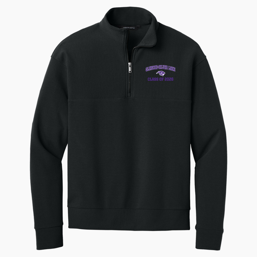 Glencoe-Silver Lake Panthers <span class="pdp-name-mascot">Glencoe Silver-Lake Panthers</span> Mercer+Mettle Men's Linear Texture 1/4-Zip