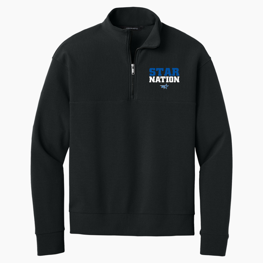 Wichita Christian Stars <span class="pdp-name-mascot">Wichita Christian Stars</span> Mercer+Mettle Men's Linear Texture 1/4-Zip