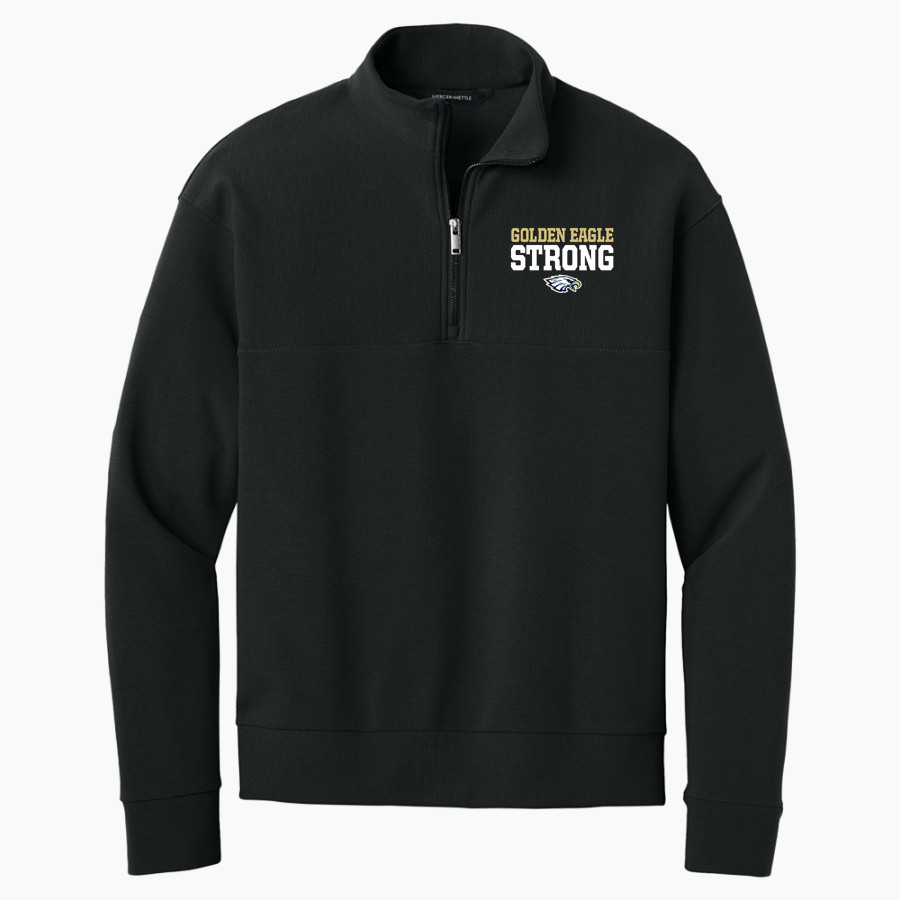 BETHPAGE HIGH SCHOOL GOLDEN EAGLES <span class="pdp-name-mascot">BETHPAGE GOLDEN EAGLES</span> Mercer+Mettle Men's Linear Texture 1/4-Zip