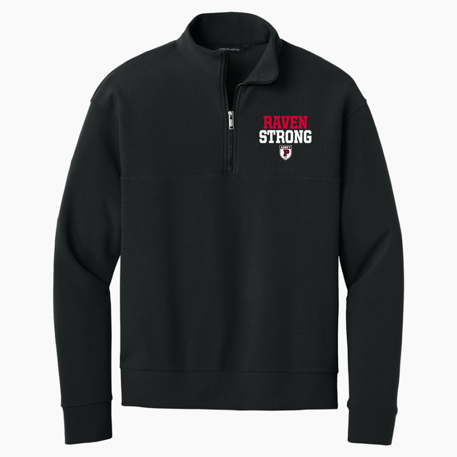 PORTSMOUTH ABBEY SCHOOL RAVENS <span class="pdp-name-mascot">PORTSMOUTH ABBEY RAVENS</span> Mercer+Mettle Men's Linear Texture 1/4-Zip