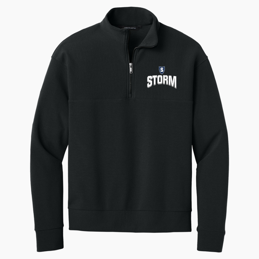 STAUNTON HIGH SCHOOL STORM Mercer+Mettle Men's Linear Texture 1/4-Zip