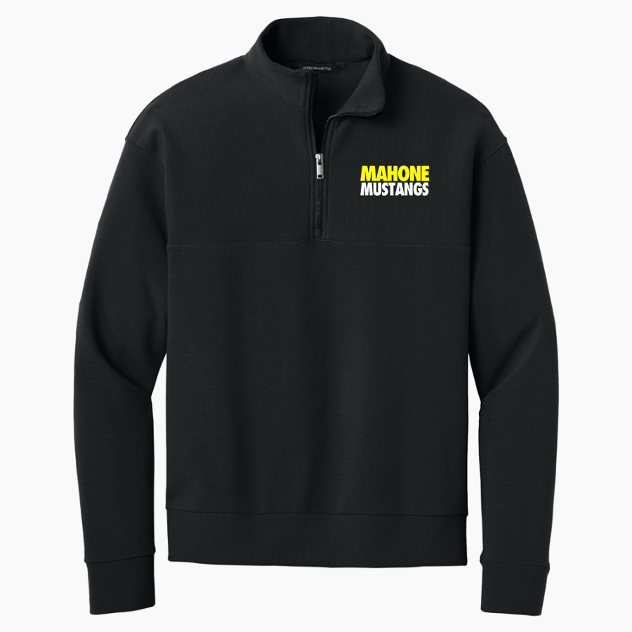 Mahone Mustangs Mercer+Mettle Men's Linear Texture 1/4-Zip