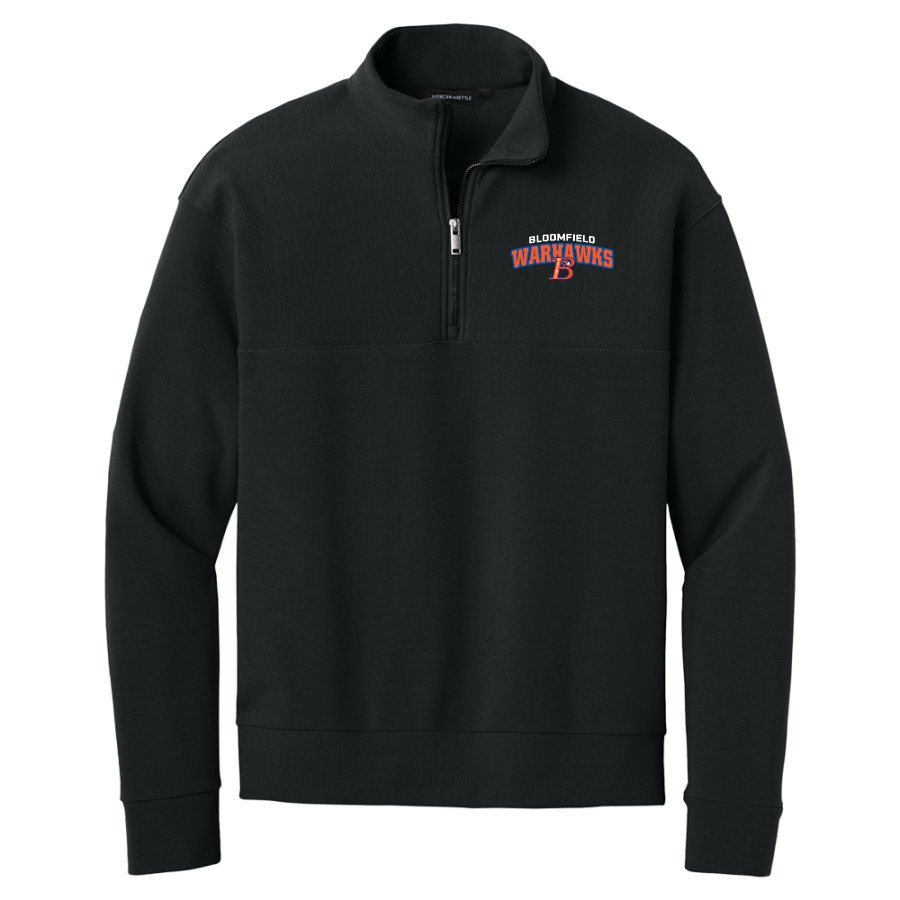 Bloomfield Warhawks <span class="pdp-name-mascot">Bloomfield Warhawks</span> Mercer+Mettle Men's Linear Texture 1/4-Zip