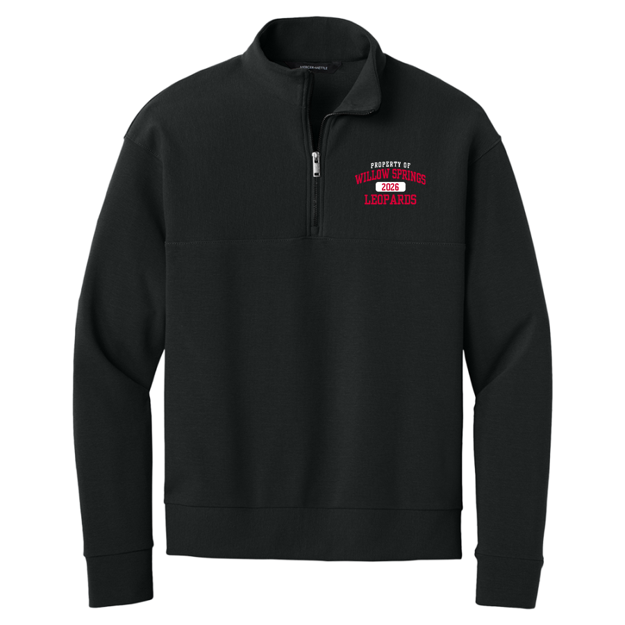 Willow Springs Leopards <span class="pdp-name-mascot">Willow Springs Leopards</span> Mercer+Mettle Men's Linear Texture 1/4-Zip