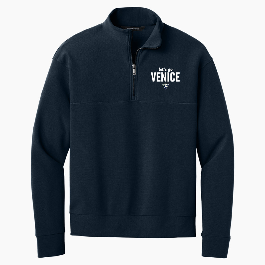 VENICE HIGH SCHOOL GONDOLIERS <span class="pdp-name-mascot">VENICE GONDOLIERS</span> Mercer+Mettle Men's Linear Texture 1/4-Zip