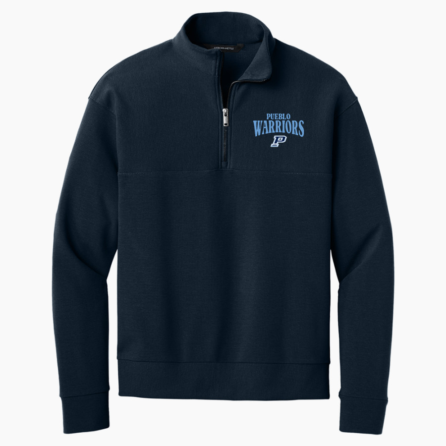 PUEBLO HIGH SCHOOL WARRIORS Mercer+Mettle Men's Linear Texture 1/4-Zip