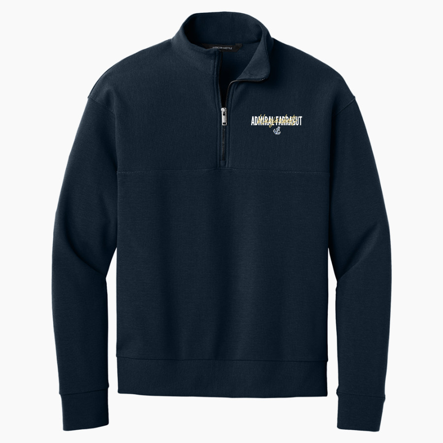 Admiral Farragut BlueJackets Mercer+Mettle Men's Linear Texture 1/4-Zip