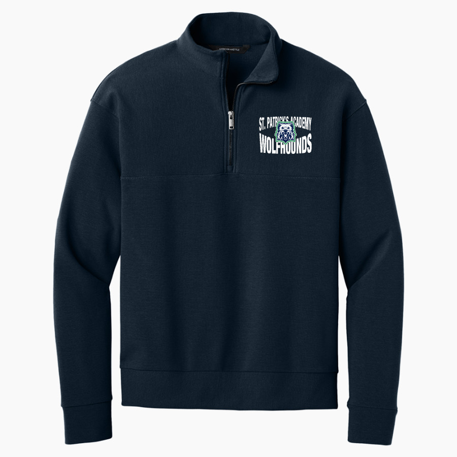 St. Patrick's Academy Wolfhounds <span class="pdp-name-mascot">Great Falls Central Catholic H S Mustangs</span> Mercer+Mettle Men's Linear Texture 1/4-Zip