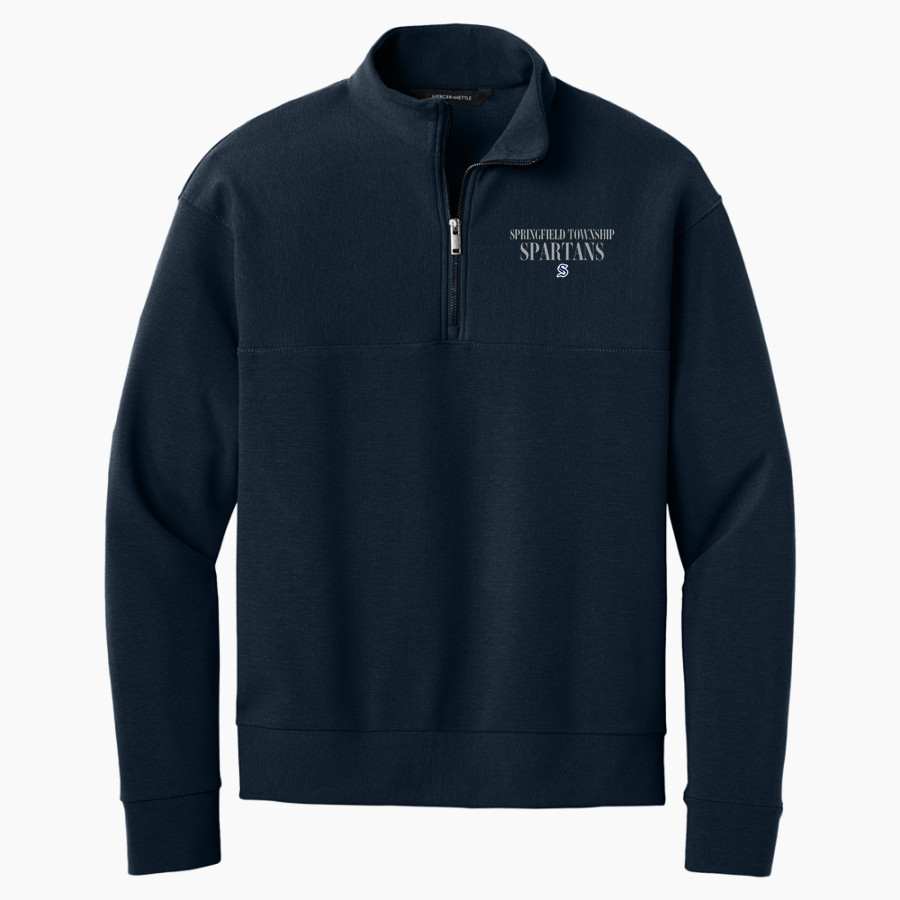 SPRINGFIELD TOWNSHIP HIGH SCHOOL SPARTANS <span class="pdp-name-mascot">SPRINGFIELD TOWNSHIP SPARTANS</span> Mercer+Mettle Men's Linear Texture 1/4-Zip