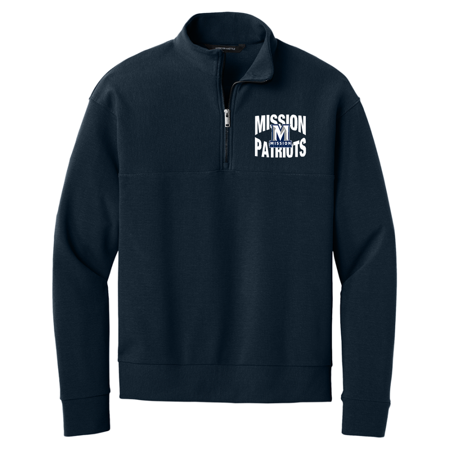 Mission University Mission University <span class="pdp-name-mascot">Mission University</span> Mercer+Mettle Men's Linear Texture 1/4-Zip