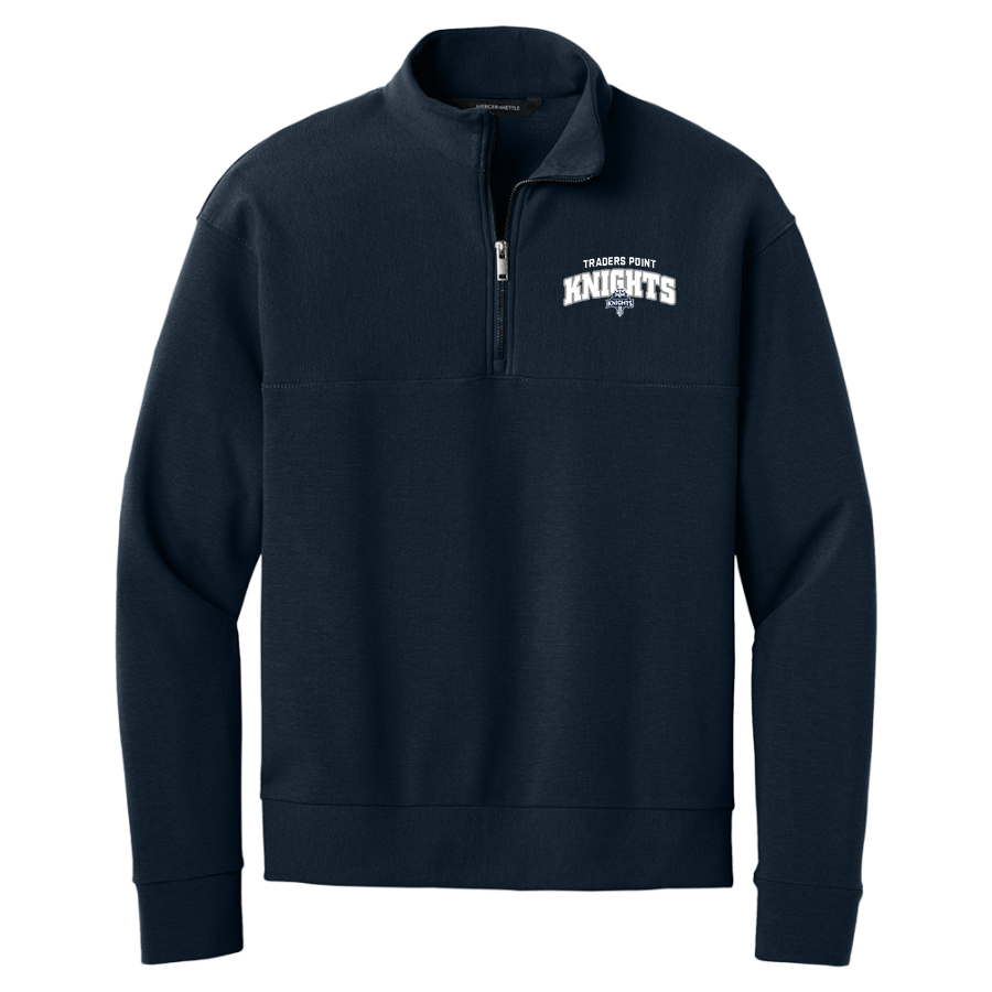 Traders Point Knights <span class="pdp-name-mascot">Traders Point KnightS</span> Mercer+Mettle Men's Linear Texture 1/4-Zip